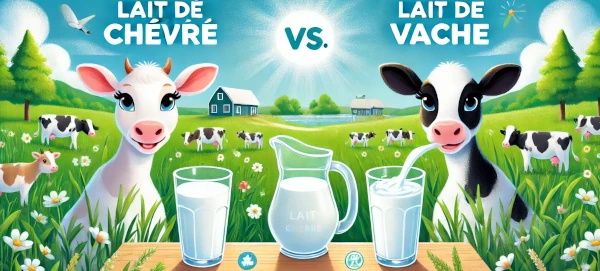 Lait de chèvre vs Lait de vache